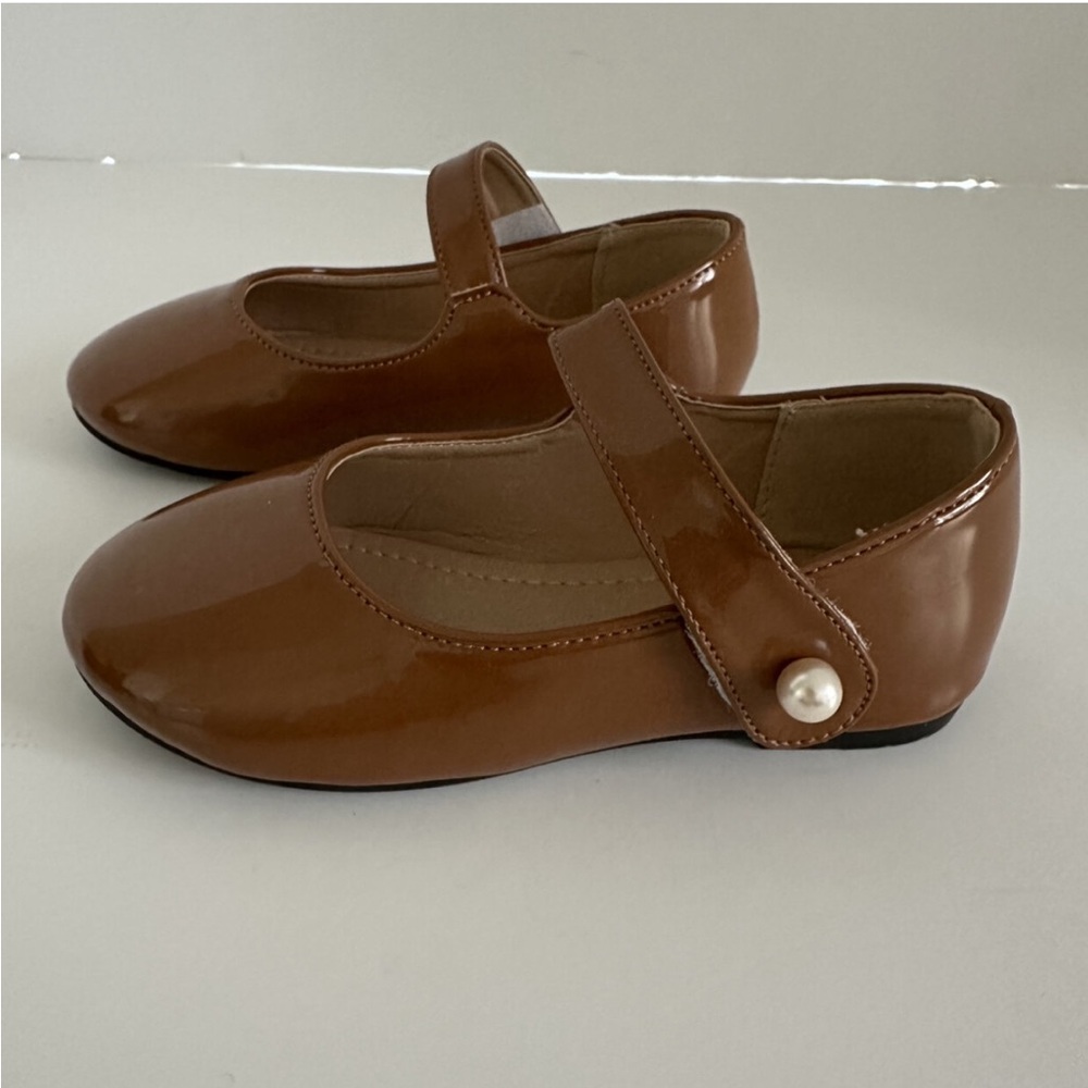 FUNKYMONKEY Toddler/Little Girl Mary Jane Dress Shoes Casual Slip on Ballet Flat - Picture 7 of 9